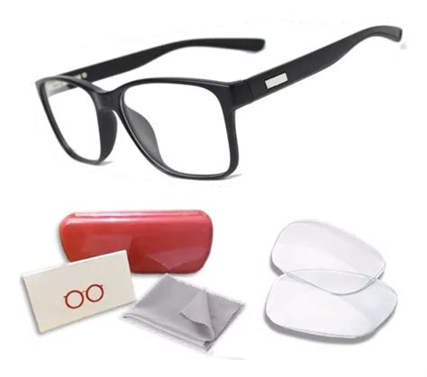 Combo Lentes Alto Índice C Filtro Azul Armação Masculina