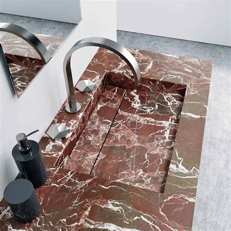 Rosso Lepanto Dramatic Red Marble With Delicate Porcelain Veining