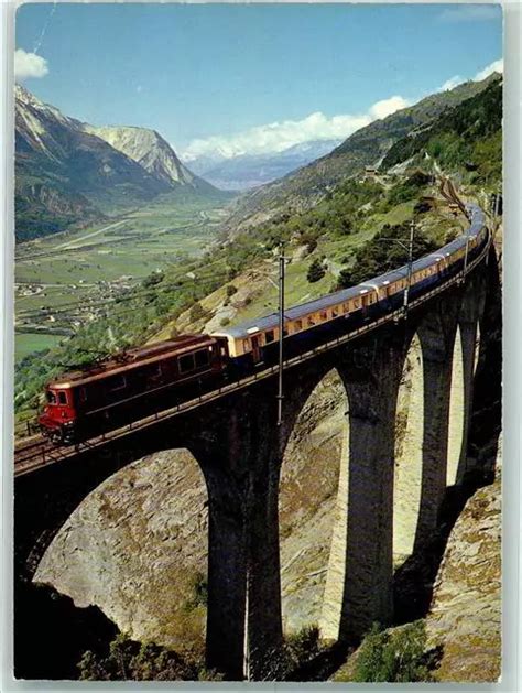 Frutigen Bern Loetschberg Simplon Bahn Das Luogelkinviadukt