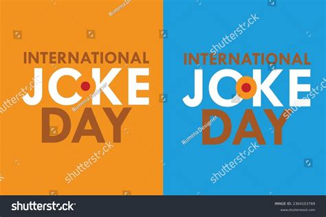 International Joke Day T Shirt Design Stock Vector Royalty Free