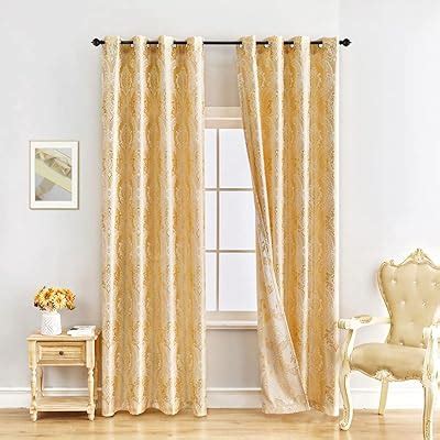 Amazon Bhusb Panels Boho Floral Semi Blackout Curtains Inch