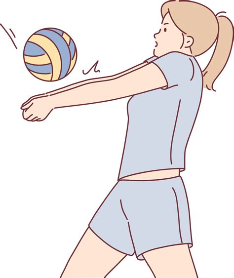 mujer en uniforme jugar vóleibol 21809889 PNG