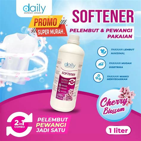 SOFTENER 2IN1 PEWANGI DAN PELEMBUT PAKAIAN 1 LITER DAILY SOFTENER