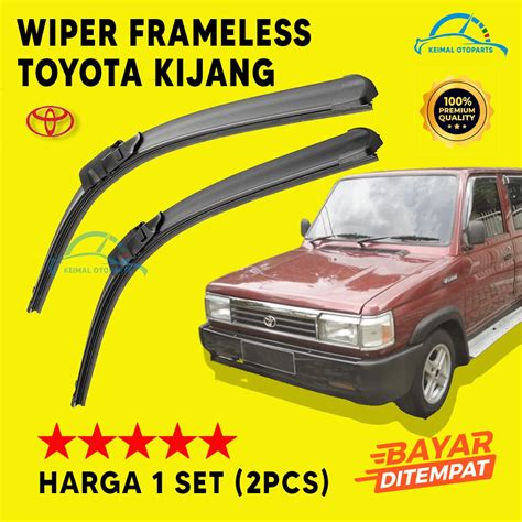 Jual Cod Wiper Frameless Kijang Set Kiri Dan Kanan Wiper Tanpa