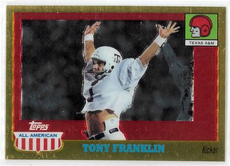 Topps All American Retired Edition Chrome Tony Franklin