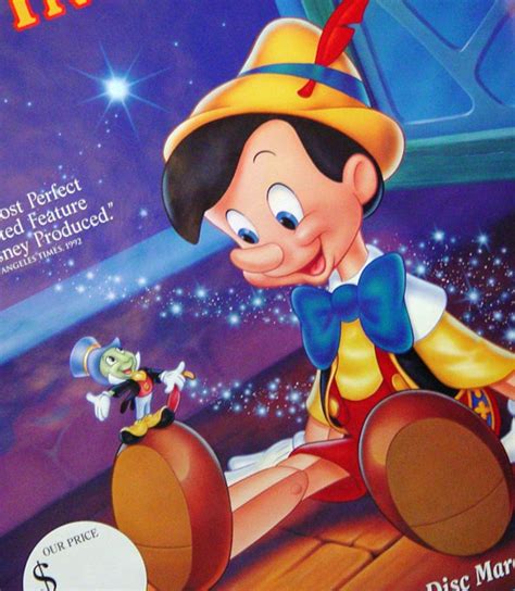 Disney Pinocchio Poster 1993 Vintage-sale Collectible 26 X 40 Inches - Etsy