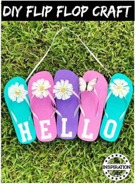 Funky Flip Flops Craft How To Make A Flip Flop Door Hanger