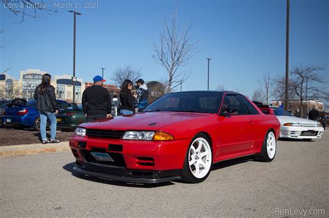 Red R32 Nissan Skyline GT R BenLevy