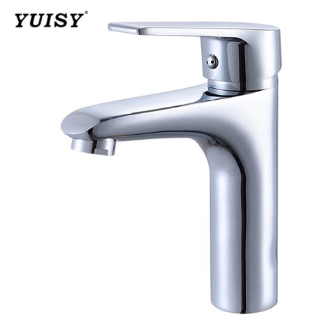 Hot And Cold Wash Basin Wash Basin Faucet Thickening Brass Polishing Electroplating Faucet Does