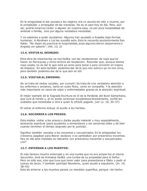 Bras De Misericordia Corporales Y Espirituales Pdf