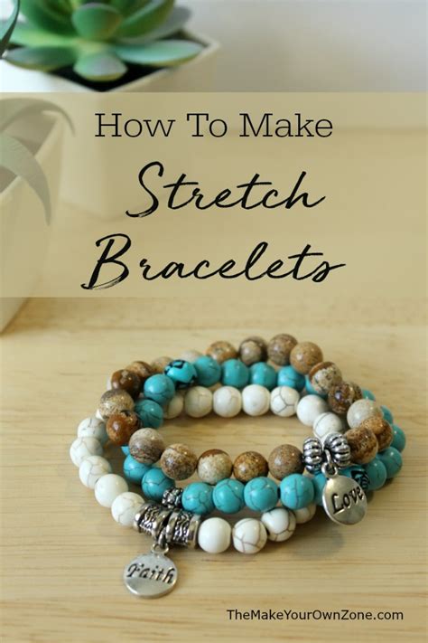 How To Make Your Own Stretch Bracelets Stretch Beaded Bracelets Diy