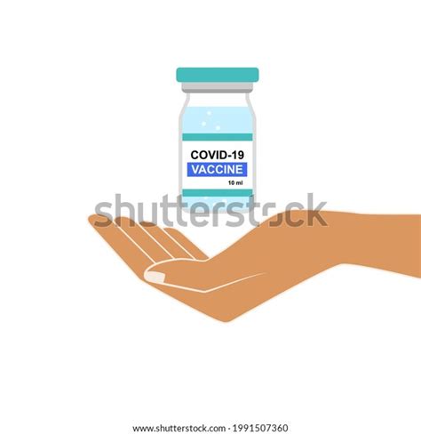 Isolated Illustration Elongated Horizontal Empty Hand Stock Vector