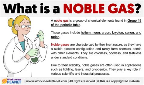 Noble Gases In Periodic Table