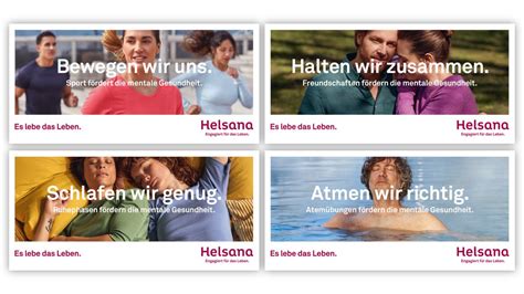 Thjnk Zürich Helsana lanciert Kampagne zur mentalen Gesundheit Werbung