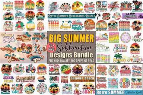 Big Summer PNG Sublimation Bundle Graphic By Sublimation Studio