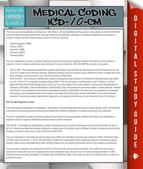 Medical Coding Icd Cm Speedy Study Guides Kindle Edition By