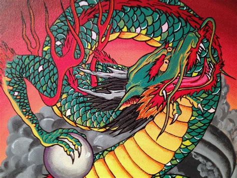 Japanese Dragon And Wind Panting By Robert Hutchinson Via Behance