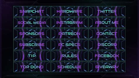 Invasion Sci Fi Themed Animated Stream Overlay Package Hexeum