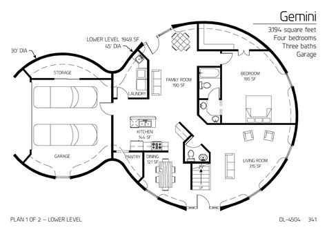 Image Gemini Main Floor Of A 30 And 45 Diameter Double Dome 3 194