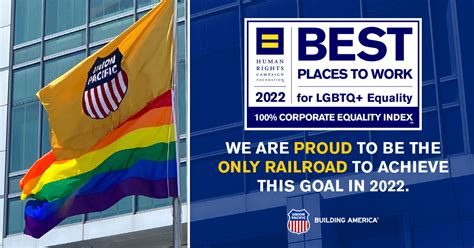 UP Union Pacific Railroad Earns Perfect Score On The Human Rights