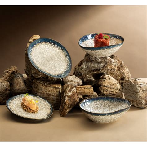 Set 6 Bowls Oval 205x17cm Volcano Lugano El Volcan