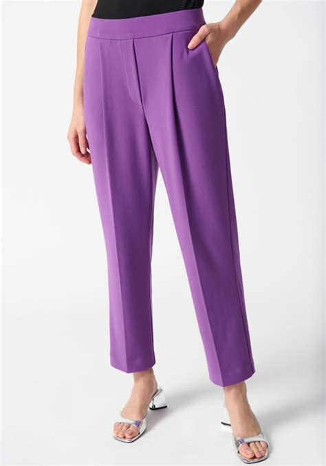 Joseph Ribkoff Pleated Straight Leg Cropped Trousers Majesty Mcelhinneys