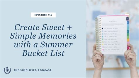 116 Summer Bucket Lists A Simple Way To Create Fun Memories YouTube