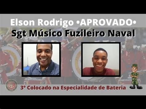 Live do APROVADO Sargento Músico Fuzileiro Naval Seja Um Baterista