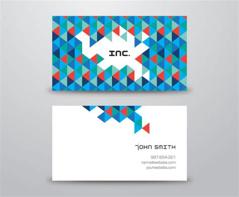 Triangular Business Card Vector Art And Graphics