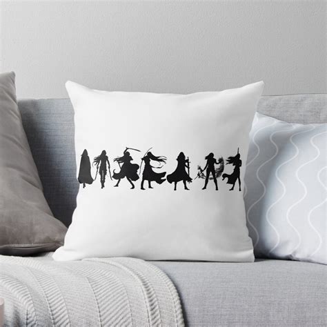 Throne Of Glass Cover Silhouettes Throw Pillow By Jenna240702 Redbubble