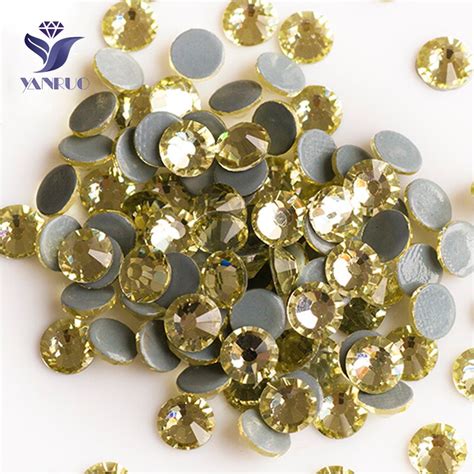 YANRUO 2058HF SS4 SS30 joncool 핫픽스 Flat Back Rhinestones DIY Strass 돌 및