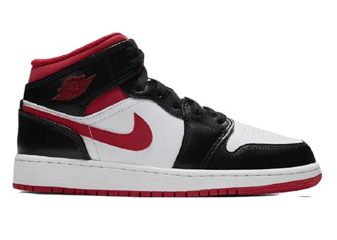 Nike Air Jordan 1 Mid Metallic Red Gs Sneaker Baker