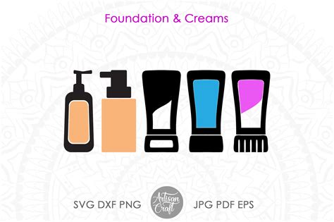 Makeup Clipart Cosmetics Svg Cut Files By Artisan Craft Svg