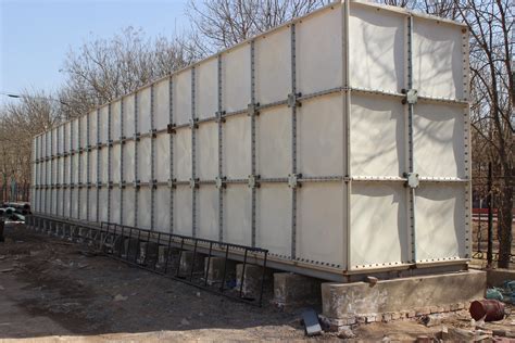 Modular Rectangular Fiberglass Frp Grp Smc Water Tank For Agriculture