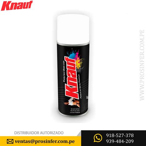 Pintura en Spray Blanco Brillante Knauf 16 Distribuidor Knauf Perú