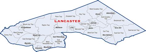 Lancaster County School Districts Map Cities And Towns Map