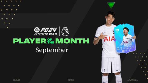 EA Sports FC Premier League Player Of The Month For September Is Son