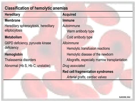 Ppt Hemolytic Anemias Powerpoint Presentation Free Download Id 4632555