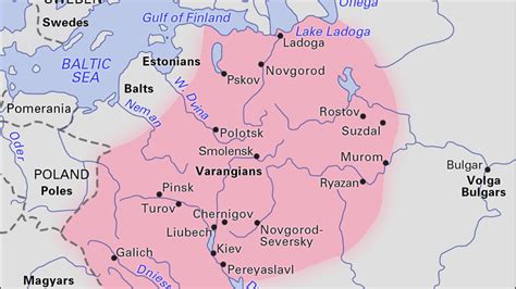 Kievan Rus Map Boundaries