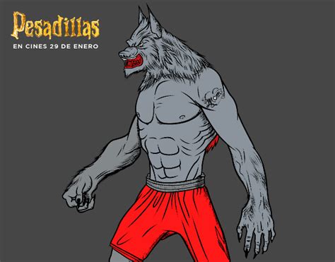 Dibujo De El Hombre Lobo Pintado Por En Dibujos Net El D A A