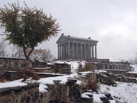 Amazing scenary Garni Temple in Winter : r/armenia