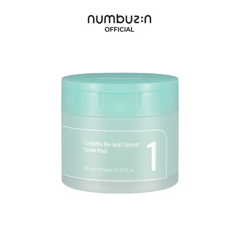 Numbuzin No1 Centella Re Leaf Green Toner Pad 190ml 70 Pads โทนเนอร