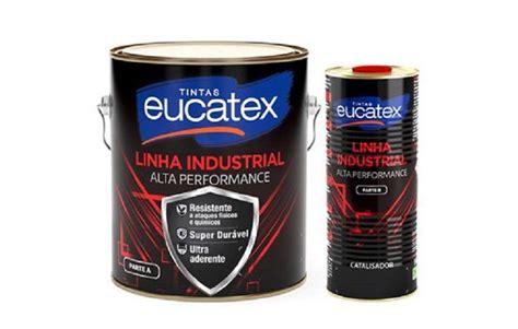 Tinta Epóxi Brilhante 2 7L Catalisador 900ml Eucatex Cores Tinta