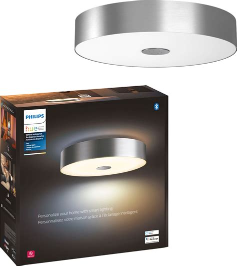 Philips Geek Squad Certified Refurbished Hue White Ambiance Fair Ceiling Light Silver Gsrf