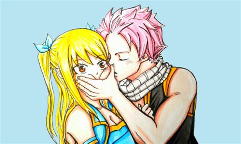 fairy tail : Nalu kiss cheek by BakaAden | Fairy tail, Fairy tail natsu and lucy, Fairy tail ships