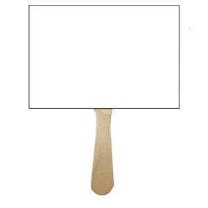 Blank Auction Paddles Clip Art Library