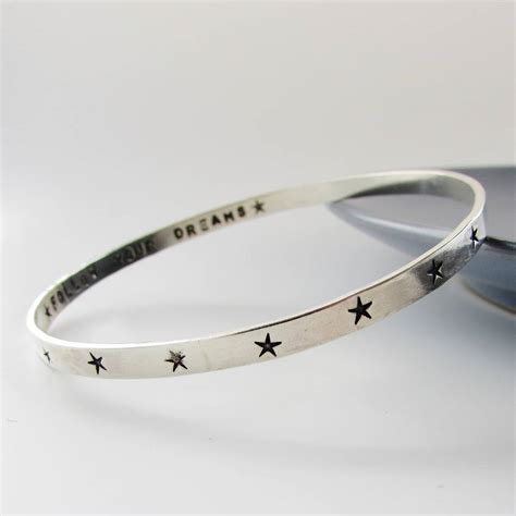 Sterling Silver Star Bangle By Ali Bali Jewellery