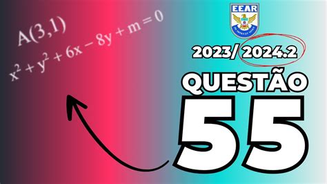 CORREÇÃO EEAR 2023 2024 MATEMÁTICA CFS 2 POSIÇÃO RELATIVA ENTRE