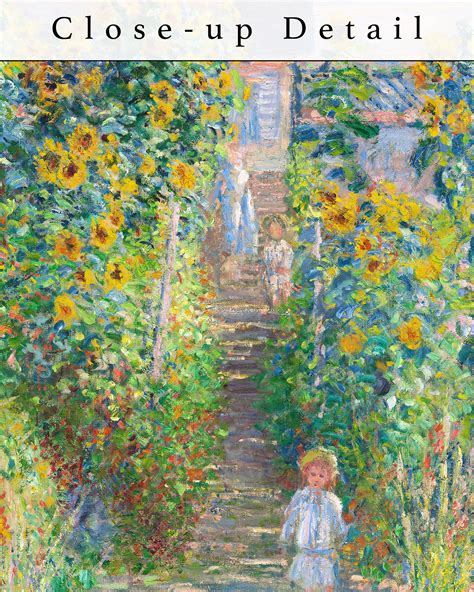 19th Century Claude Monet Print - The Artist's Garden at Vétheuil ...