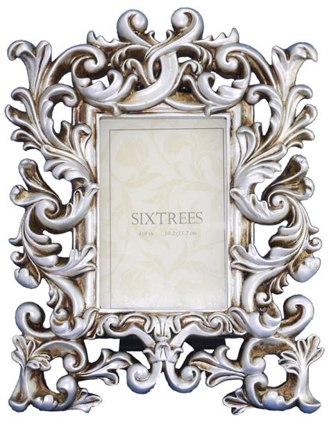 Shabby Chic Style Very Ornate Silver Photo Frame For 6 X4 150x125mm